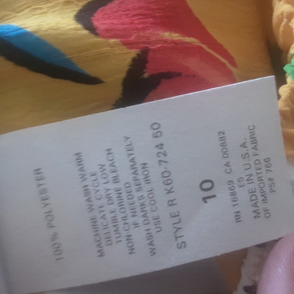 Vintage 90s Lucia Loud Polyester Shorts Sz 10 - Picture 6 of 6